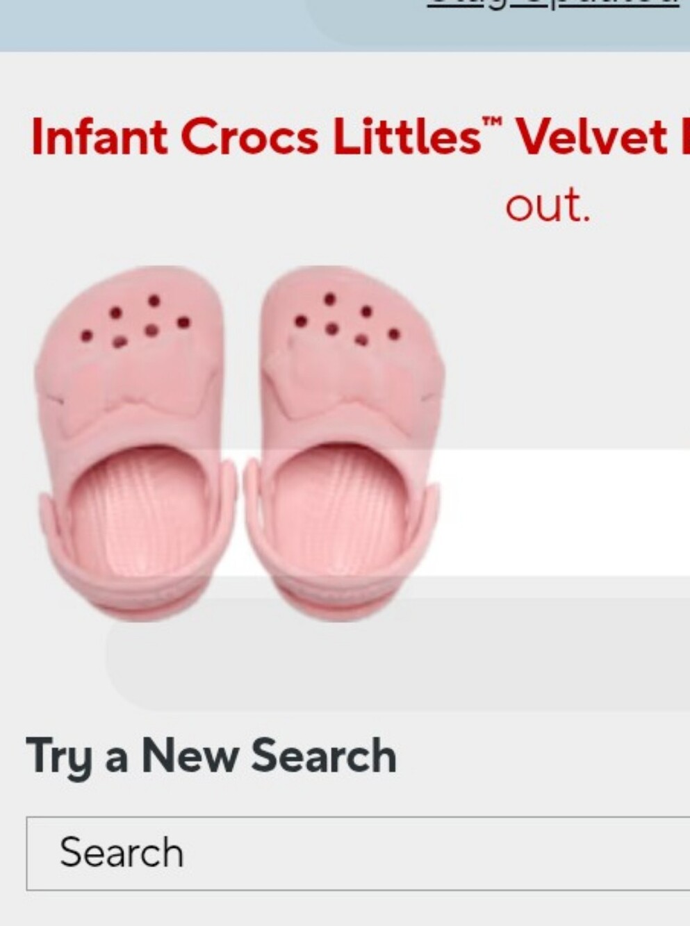 Crocs Infant Littles Velvet Bow Clog - Pink